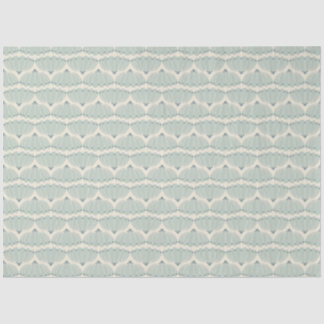 Papel de Tecido Scallop de Mint e Beige