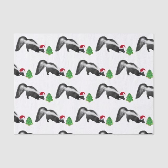 Papel de Tecido Skunk de Natal (Frente )