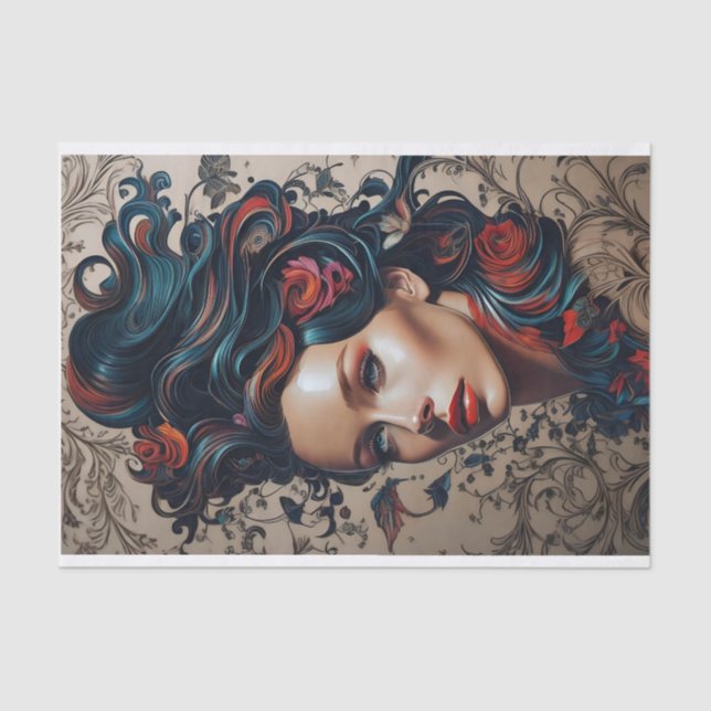 Papel de Tecido Único Moderno para Desligamento de (Frente )