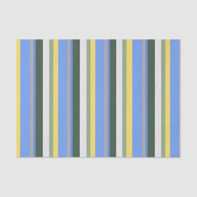 Papel de Tecido Verde Amarelo Azul (Frente )