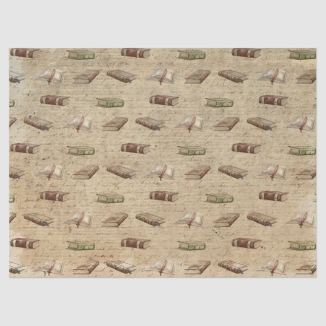 Papel de Tecido Vintage Books (Frente )