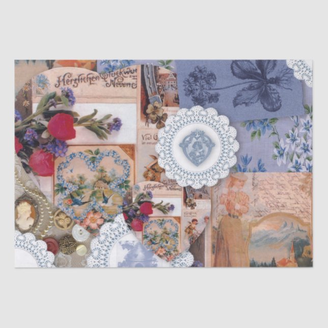 Papel de Tecido Vitoriano (Frente )