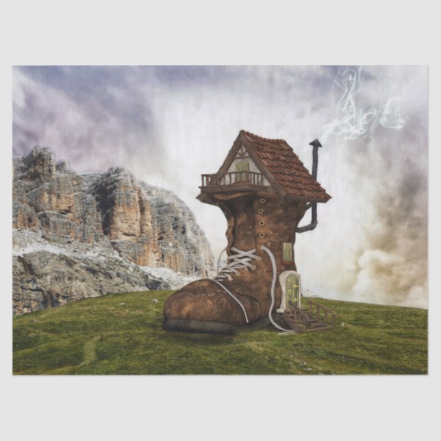 papel de tecidos da antiga casa de calçado (Frente )