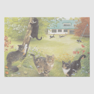 PAPEL DE TECIDOS DE AMANTES GATOS