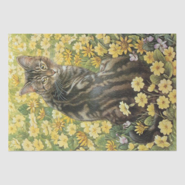 PAPEL DE TECIDOS DE AMANTES GATOS (Frente )