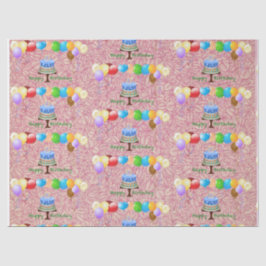 Papel de tecidos de aniversário