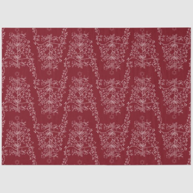 Papel de tecidos de árvores de Natal alemão (Frente )