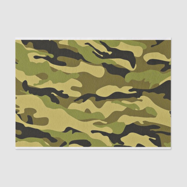 papel de tecidos de camuflagem (Frente )