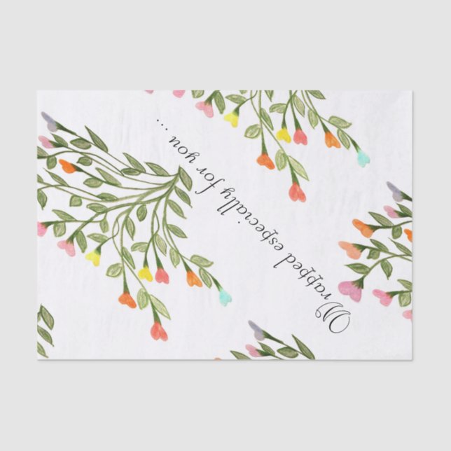 Papel de tecidos de flores bonito (Frente )