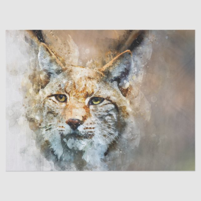 papel de tecidos de gatos selvagens (Frente )