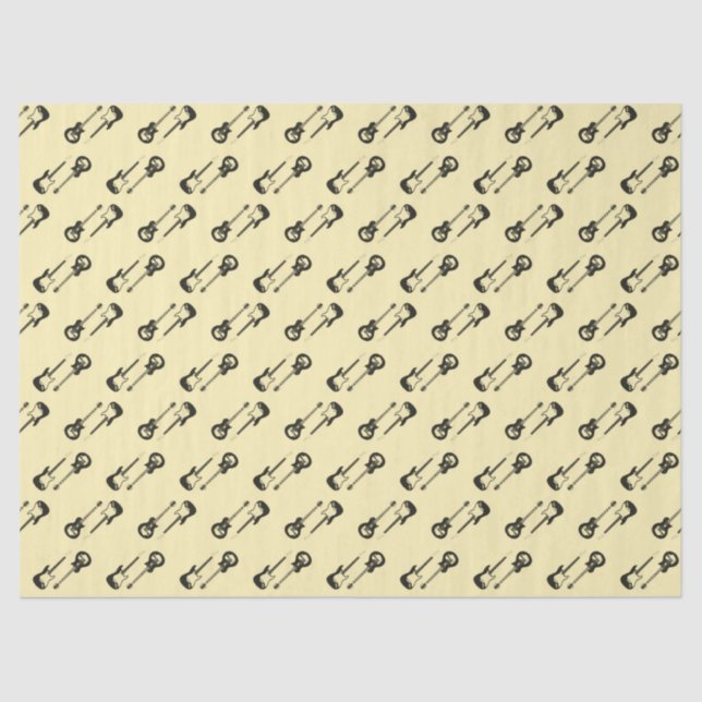 papel de tecidos de guitarra (Frente )