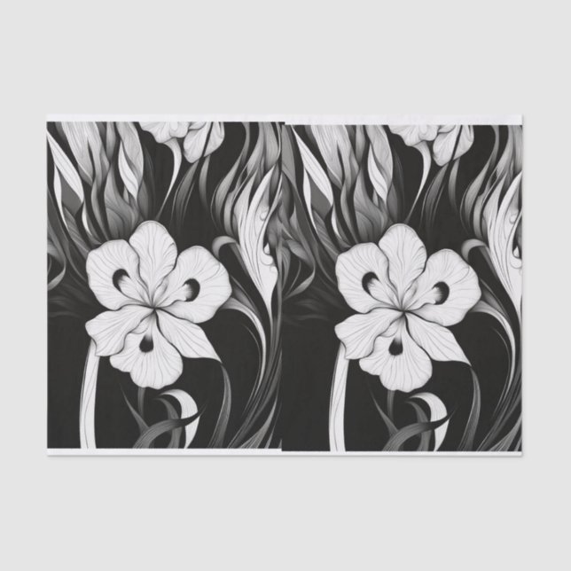 Papel de tecidos de íris selvagens para embalagem (Frente )