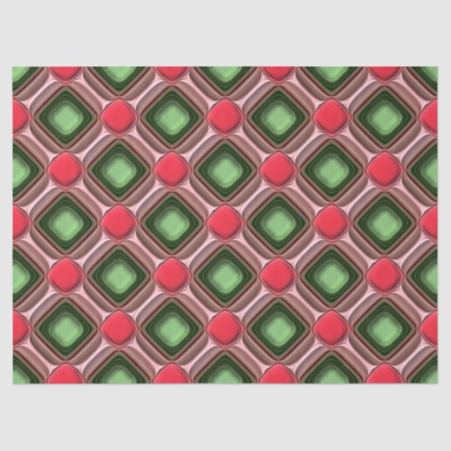 papel de tecidos de joias de natal (Frente )