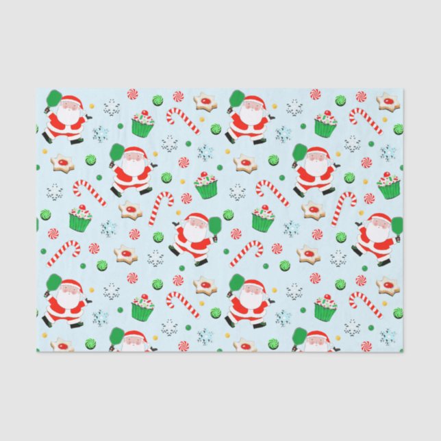 Papel de tecidos de Natal de Pickleball (Frente )