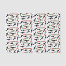 Papel de tecidos de Natal HO HO HO HO PEW PEW PEW 