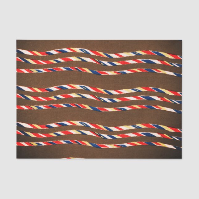 PAPEL DE TECIDOS DE PADRÃO DE PADRÃO DE WOODBLOCK  (Frente )