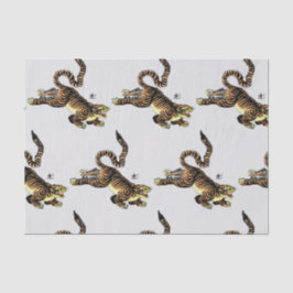 PAPEL DE TECIDOS DE TIGER JAPONÊS