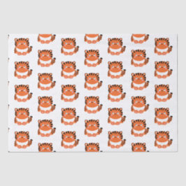 Papel de tecidos de tigre, estilo kawaii, bonito