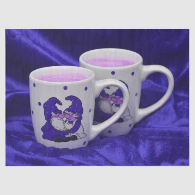 papel de tecidos dos gnomos de paixão roxa (Frente )