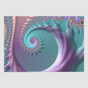 papel de tecidos fractais primavera