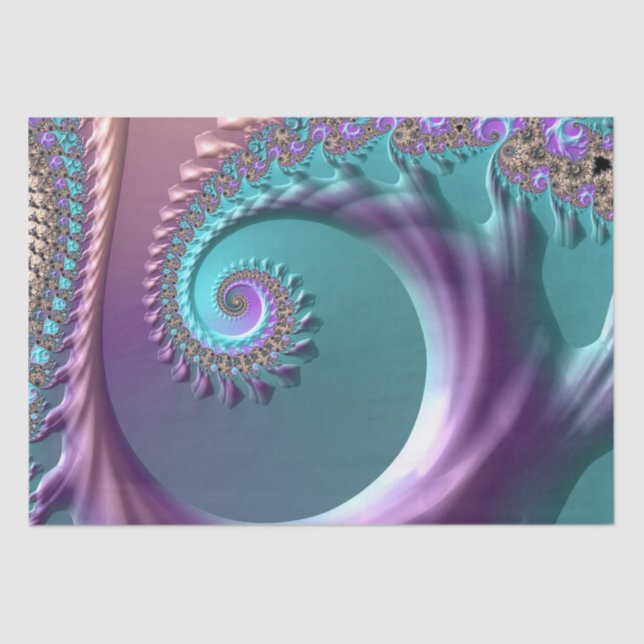 papel de tecidos fractais primavera (Frente )