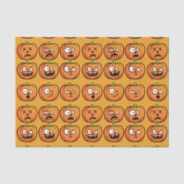 Papel de tecidos Halloween Pumpkins