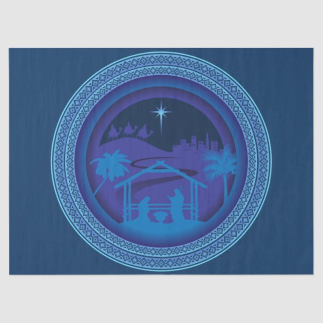 papel de tecidos mary joseph jesus (Frente )