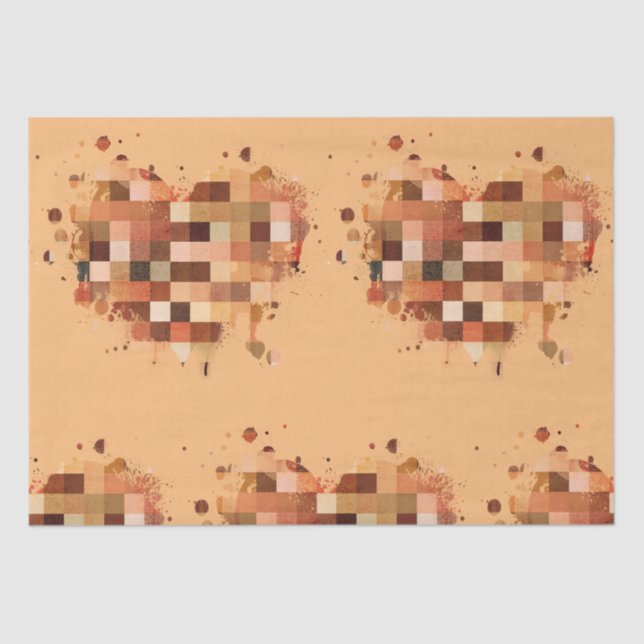 Papel de tecidos One World Heart (Frente )