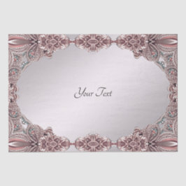 Papel de tecidos ornamentais rosa