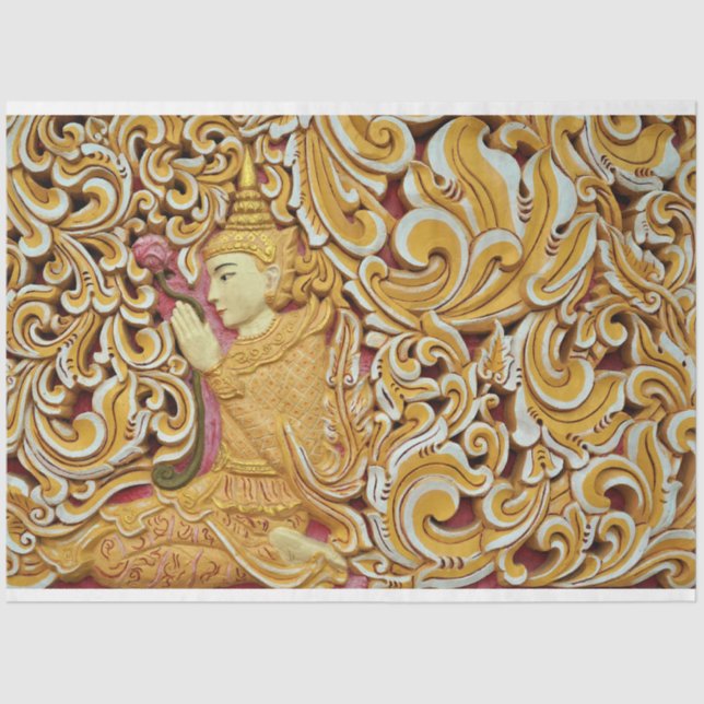 papel de tecidos tailandês buddha (Frente )