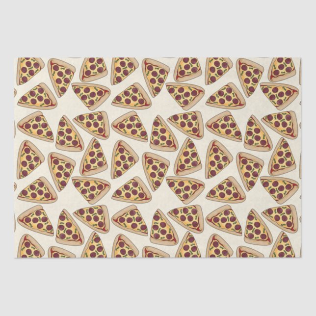 Papel de tecidos temáticos da Pizza Party (Frente )