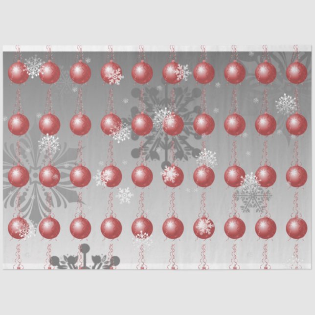 Papel de Teclado do Enfeites de natal Vermelho (Frente )