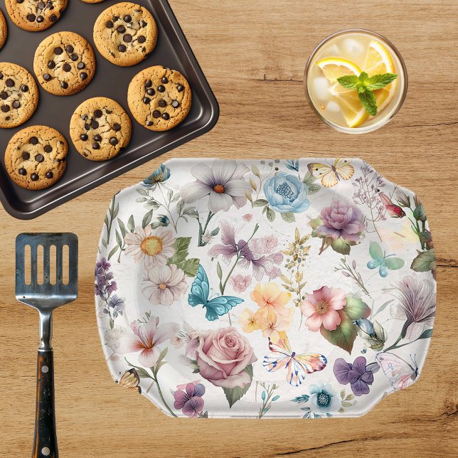 Papel de Tisssue de Decoupage das Flores de Água (Criador carregado)