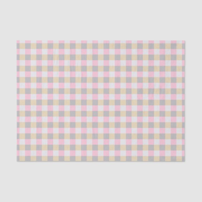 Papel de Xadrez Pastel Gingham (Frente )