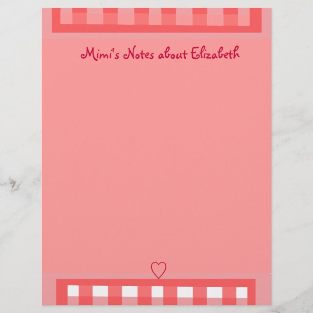 Papel de Xadrez rosa (Frente)