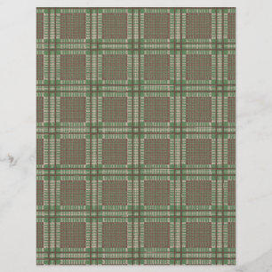 Papel de Xadrez verde e castanho