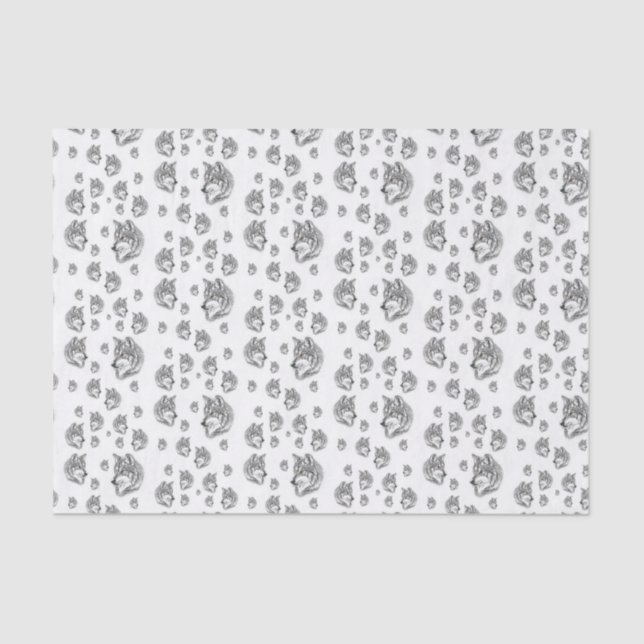 Papel decorativo para tecidos Wolf (Frente )