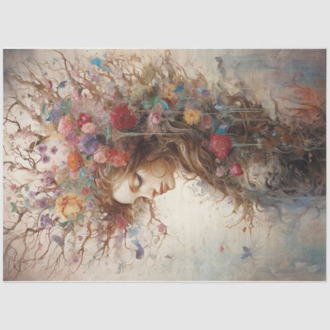 Papel Decoupage da Árvore de Vida (Frente )