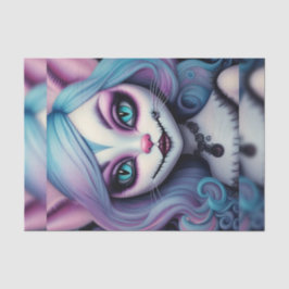 Papel Decoupage da Garota Gata Cheshire