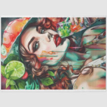 Papel Decoupage do Cocktail Cutie Mojito