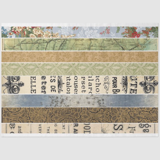 Papel Decoupage do Mobiliário de Fita de Washingto (Frente )