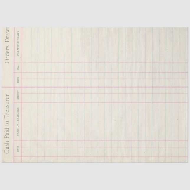 Papel Decoupage do Razão de Lixo do Diário (Frente )