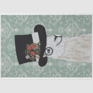 Papel Decoupage do Steampunk Llama