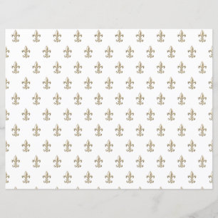 Papel Decoupage Vintage Fleur de Lis