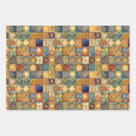 PAPEL DESCORATIVO GEOMÉTRICO EXÓTICO