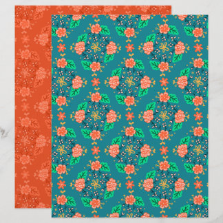 Papel do Álbum de Recortes Azul de Grinalda