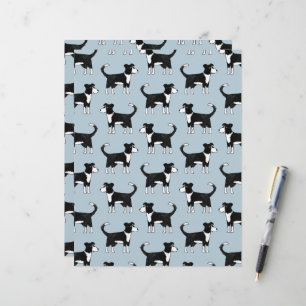 Papel do Álbum de Recortes do Cão de Pastoreio Col