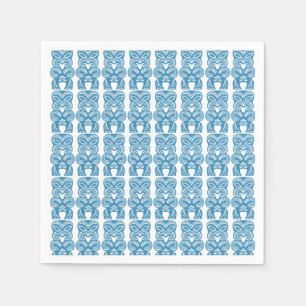 Papel Do cocktail azul de Tiki da boa sorte guardanapo