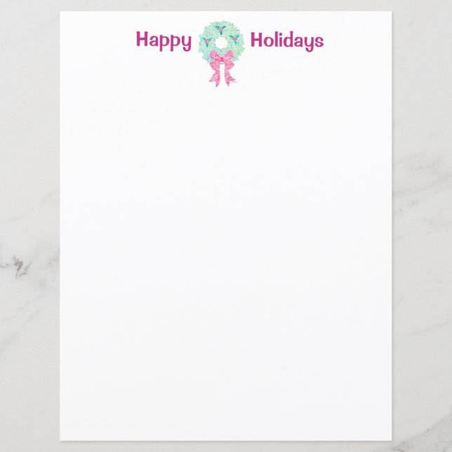 Papel do Natal da grinalda do Natal por Sue (Frente)