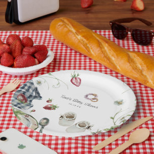 Papel Doce Piquenique de Verão Chá de Bebê Prato de P